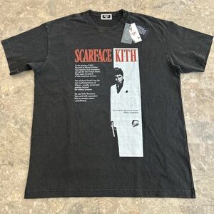 Kith x Scarface Vintage Film Poster Tee Black L NWT 23x29.5
